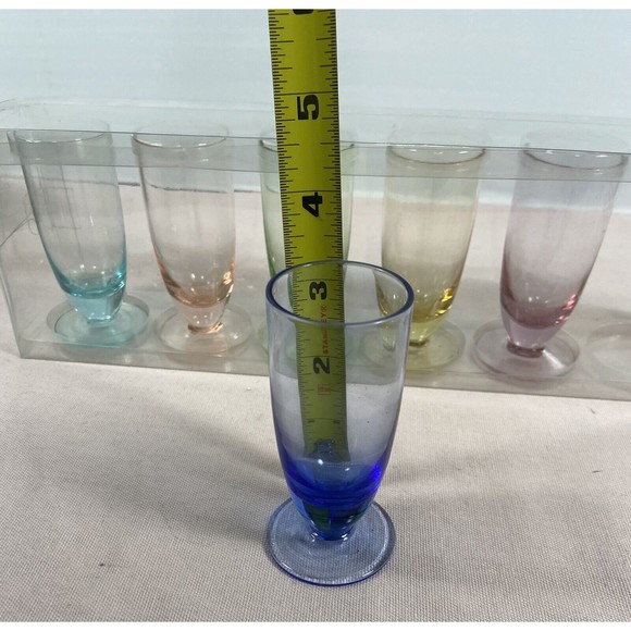 Home Essentials and Beyond 6 Colored Shot Glasses. - Picture 2 of 5